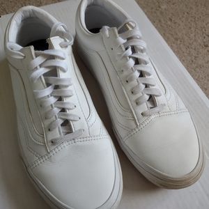 Vans sneakers, size 9 Men, white.